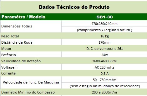 Máquina Oxi-Corte SB1-30 Com 2 Trilhos Alumínio 1,80 MT