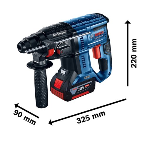 Martelete rompedor Bosch GBH 180-LI Brushless 18V 2 bat e maleta