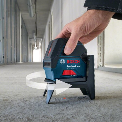 Nível a laser com linhas e pontos Bosch GCL 2-15 15m, em maleta