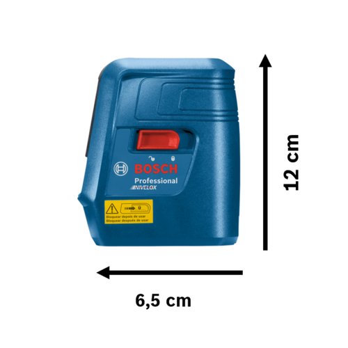 Nível a Laser de linhas 15 m com linha lateral Bosch Nivelox