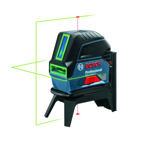 Nível a laser verde Bosch GCL 2-15 G 15m, suporte e maleta