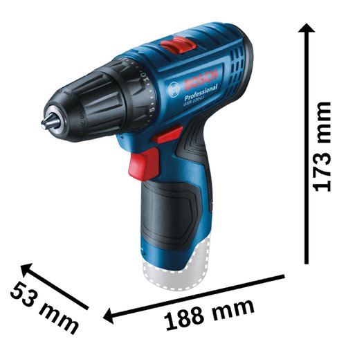 Parafusadeira Furadeira a bateria Bosch GSR 120-LI, 12V SB
