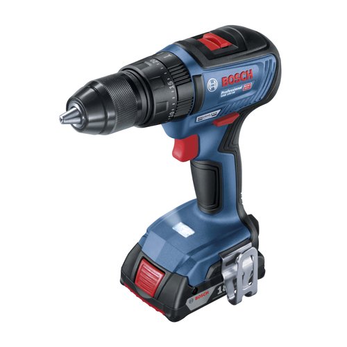 Parafusadeira Furadeira de Impacto Brushless Bosch GSB18V-50-2B | 2 baterias