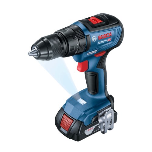 Parafusadeira Furadeira de Impacto Brushless Bosch GSB18V-50-2B | 2 baterias
