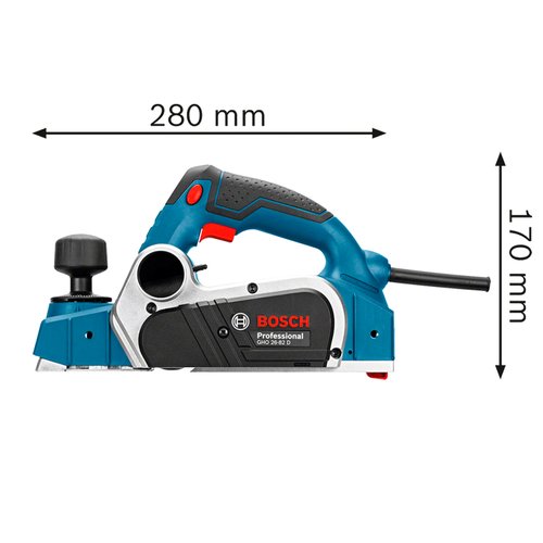 Plaina Bosch GHO 26-82 D 710W 220V com saco coletor de pó