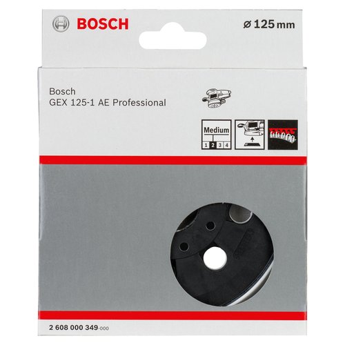 Prato para Lixadeira Excêntrica Bosch; semiduro 125mm