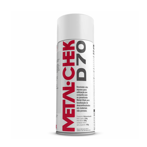 Revelador Não Aquoso Metal-Chek D 70 Propelente Hidrocarboneto (HI)
