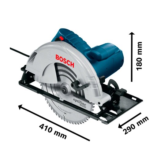 Serra Circular Bosch GKS 235 2200W 220V com 1 Disco e Guia