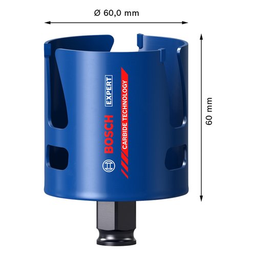 Serra copo Bosch EXPERT Construction Material 60 mm, 2 3/8"