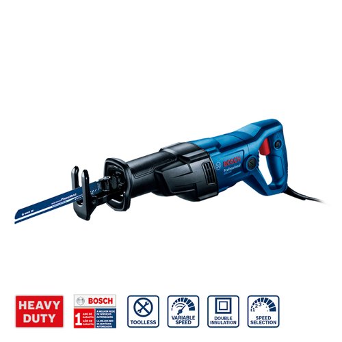 Serra Sabre Bosch GSA 120 1200W 220V com 1 lâmina de serra