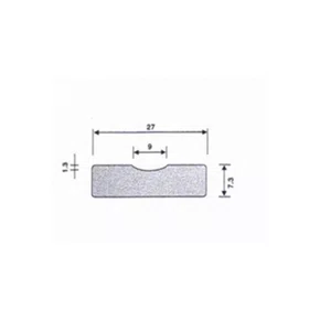BACKING DE CERAMICA SB CONCAVE 9 WT-402 CAIXA COM 6 MT