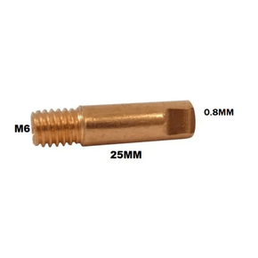 Bico de Contato para Tocha MIG / MAG E-CU 0.8MM -M6X25MM