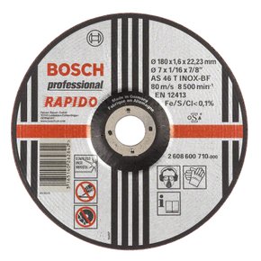 Disco Corte Bosch Expert for Inox 180x1,6mm Centro Deprimido