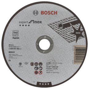 Disco de Corte Bosch Expert for Inox 180x1,6mm Centro Reto