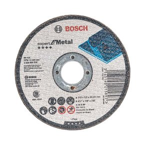 Disco de Corte Bosch Expert for Metal 115x3,0mm Centro Reto