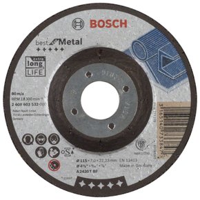 Disco de Desbaste Bosch Best for Metal 115x7mm Deprimido