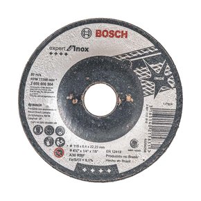 Disco de Desbaste Bosch Expert for Inox 115x6,4mm Deprimido