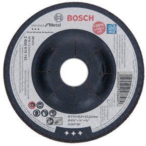 Disco de Desbaste Bosch Standard for Metal 115x6,0mm centro deprimido