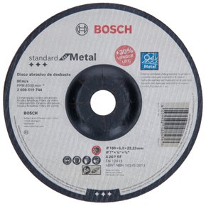 Disco de Desbaste Bosch Standard for Metal 180x6,0mm centro deprimido