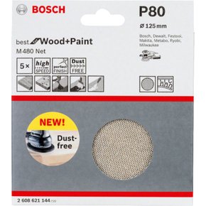 Disco de lixa Bosch Best for Wood & Paint; 125mm G80