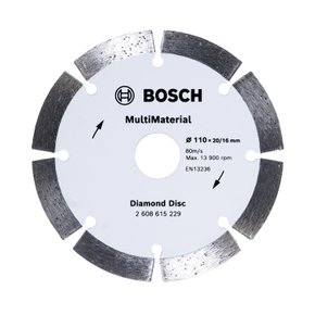 Disco Diamantado Bosch MultiMaterial Segmentado 110x20/16x10mm