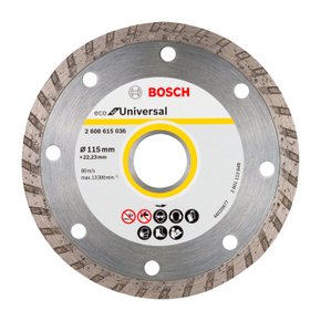 Disco diamantado turbo Bosch ECO For Universal 115 x 22,23 x 2,0 x 7 mm 01 peça