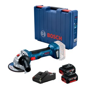 Esmerilhadeira à bateria Bosch GWS 180-LI Brushless 18V 2 baterias
