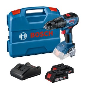 Parafusadeira Furadeira de Impacto Brushless Bosch GSB18V-50-2B | 2 baterias