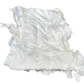 Trapo de limpeza com 6 costuras Branco Saco com 25kg