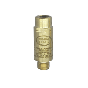 Válvula Seca SB Corta Chama VCC-RG para Regulador Gás GLP/GN / Acetileno