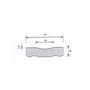 BACKING DE CERAMICA SB 603 CONCAVE 14 (CAIXA COM 6 MT)
