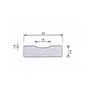 BACKING DE CERAMICA SB CONCAVE 13MM WT-403 CAIXA COM 36 MT