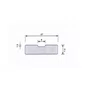 BACKING DE CERAMICA WT-404 - RETANGULAR 06 Caixa com 6 Metros