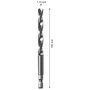 Broca guia para serra copo Bosch EXPERT PowerChange Plus HSS-G Ø 7,15x105 mm