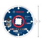 Disco de corte diamantado Bosch EXPERT Bosch X-Lock 115mm