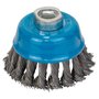 Escova de aço copo Bosch arame trançado 75mm