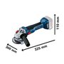 Esmerilhadeira angular a bateria 5" Bosch GWS 18V-10, 18V SB