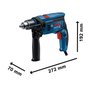 Furadeira de Impacto Bosch GSB 13 RE-MX5 - 750W 220V 5 brocas e maleta