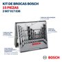 Jogo brocas Concreto, metal e Madeira Bosch 3-8mm 15 peças
