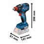 Kit Bosch Parafusadeira GSB 18V-50 + Chave de Impacto GDX 18V-200