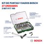 Kit de pontas e soquetes para parafusar Bosch com 27 peças