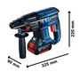 Martelete rompedor Bosch GBH 180-LI Brushless 18V 2 bat e maleta