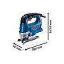 Serra tico tico Bosch GST 750 110V + 1 lâmina