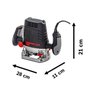Tupia Skil 1831 1100W 6 fresas + 3pinças + 3 guias em maleta